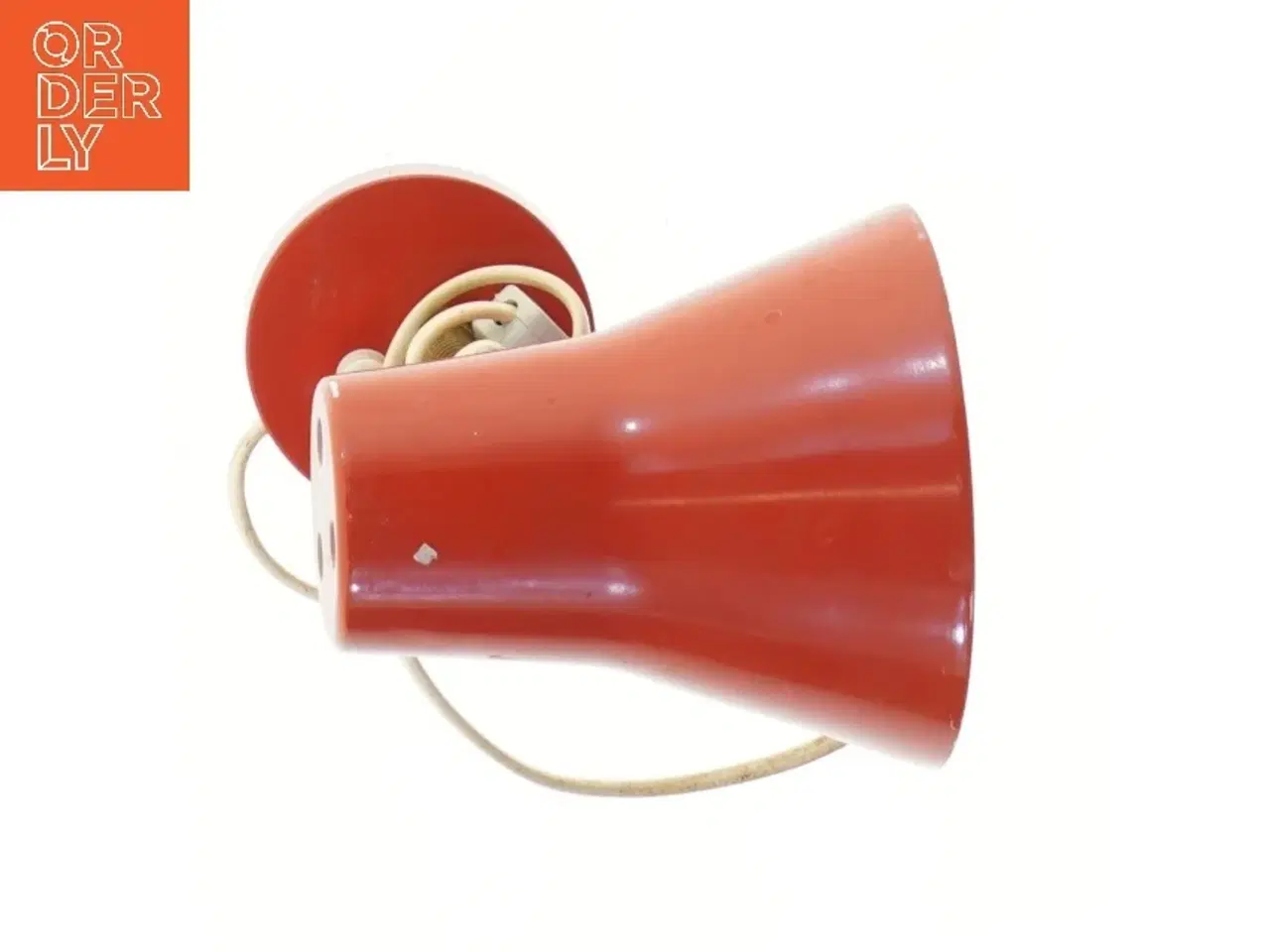 Billede 2 - Retro rød væglampe (str. 20 cm)