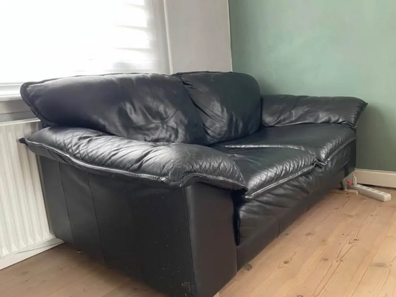 Billede 1 - Sofa i læder
