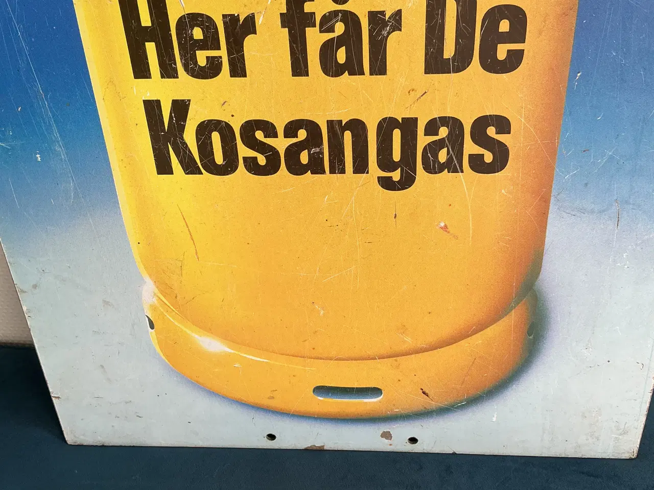 Billede 3 - Metalskilt kosngas 