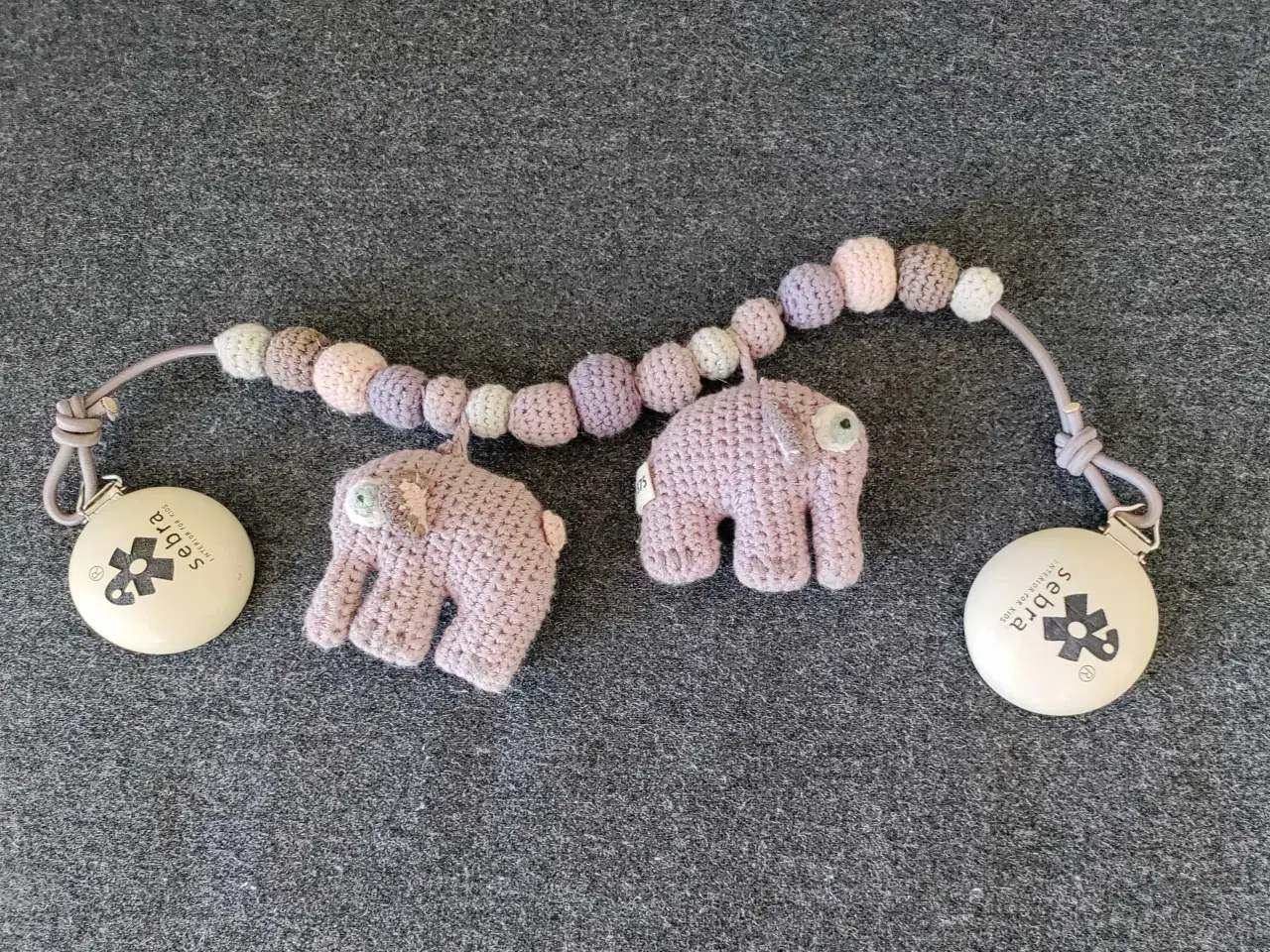 Billede 1 - Barnevognskæde - Sebra