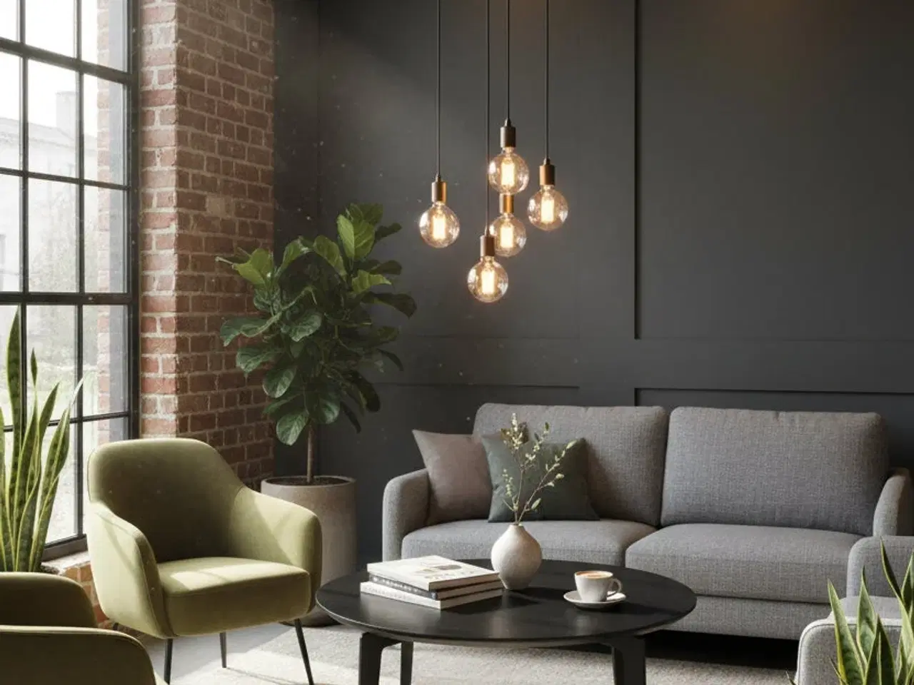 Billede 2 - Fritz Hansen Join Sofabord – Sort Eg Ø80 cm