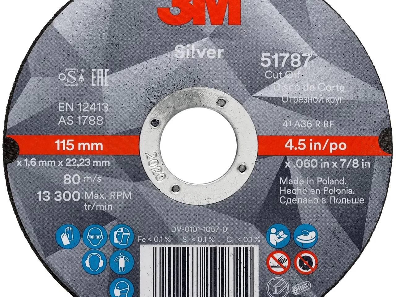 Billede 1 - 3M Silver skæreskive T41 75×1,6mm