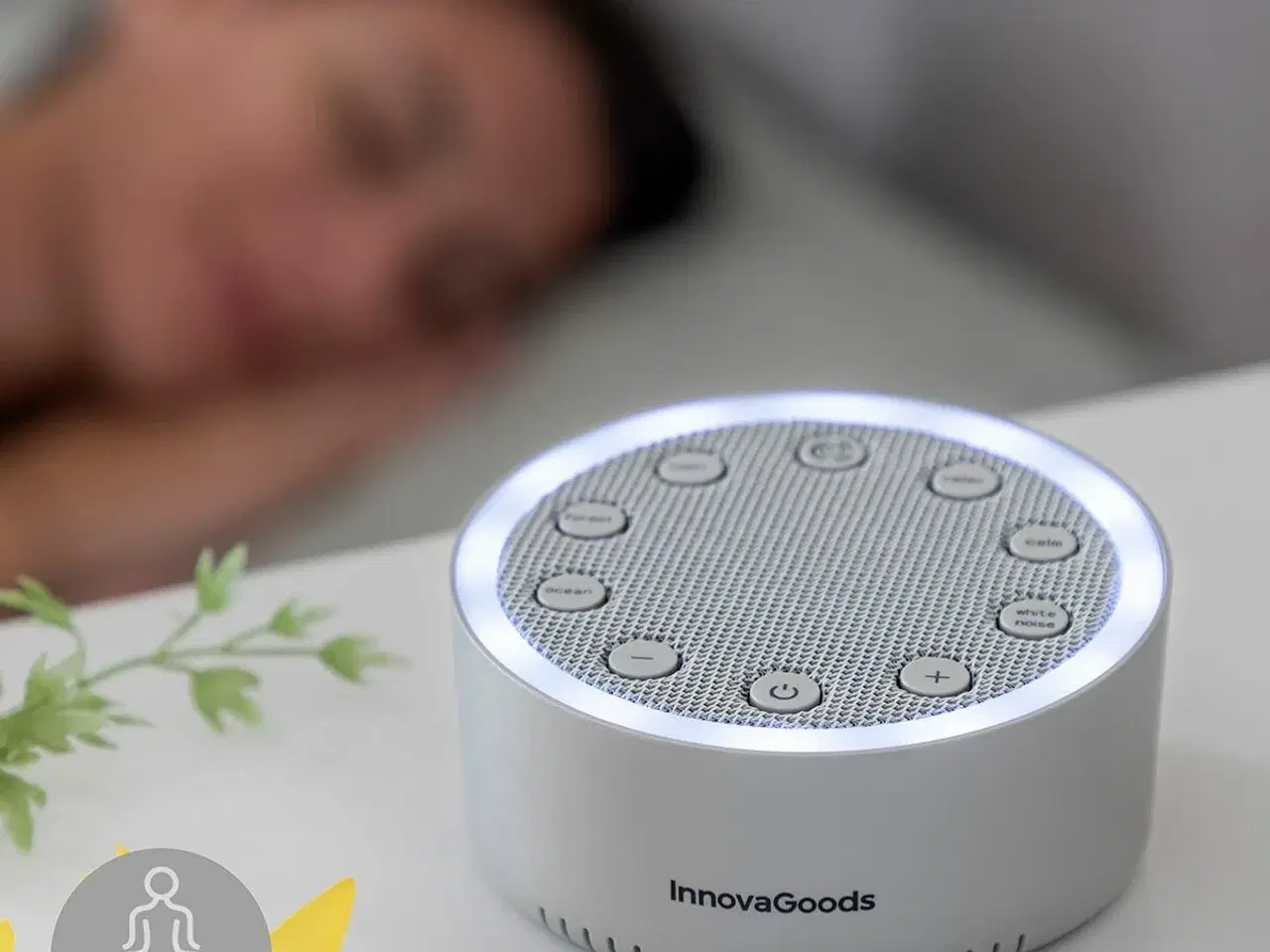 Billede 1 - Natlampe med hvid støj - Slewel