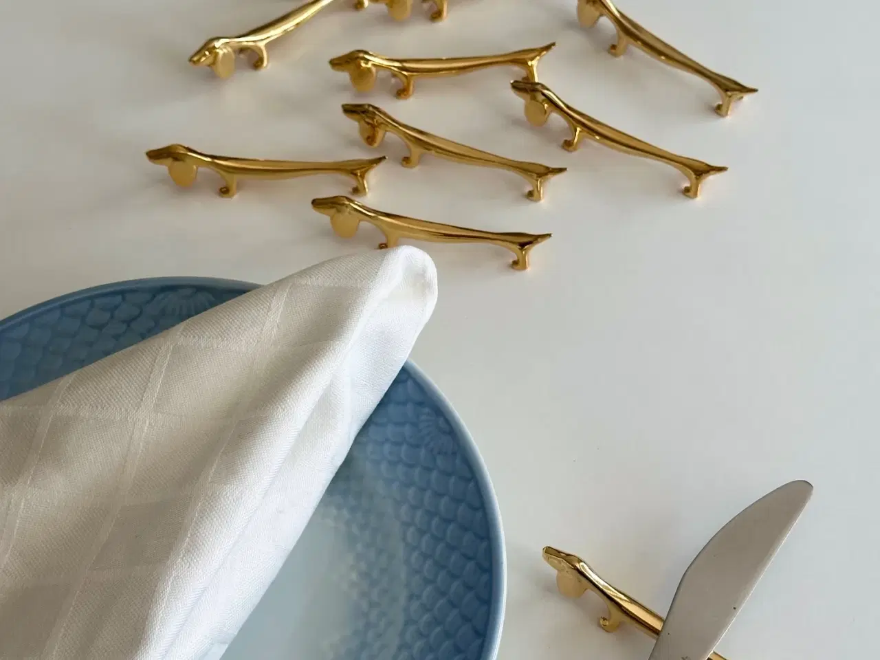 Billede 1 - Knivstole, gravhunde, 10 stk samlet