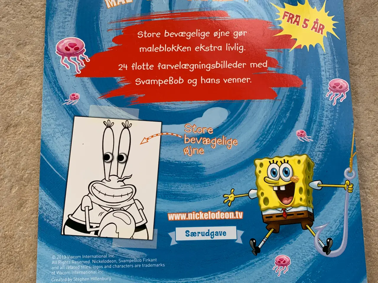 Billede 2 - SvampeBob firkant maleblok