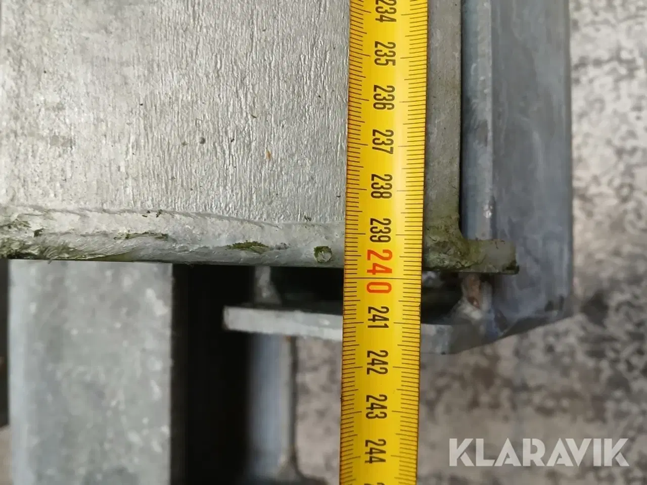 Billede 5 - Stålsøjler galvaniseret 100x100 mm med påsvejst fod 7 styk