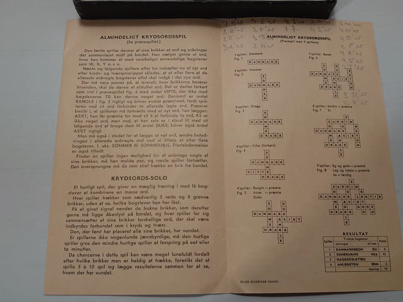 Billede 3 - Tekno kryds og tværs spil fra ca. 1970. Komplet