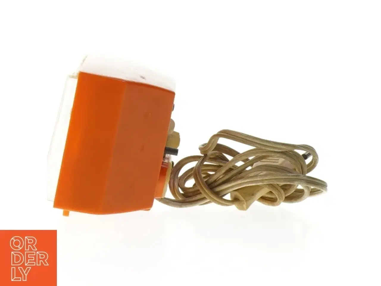 Billede 4 - Vintage orange Vækkeur fra Metamec (str. 14x8x6 cm)