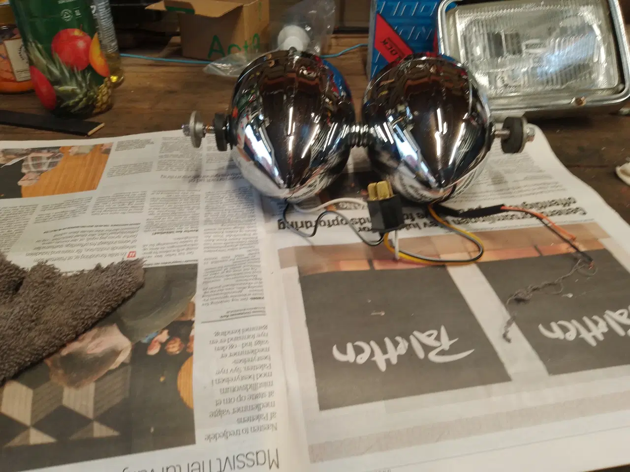 Billede 4 - Dobbelt 4" Forlygte huse