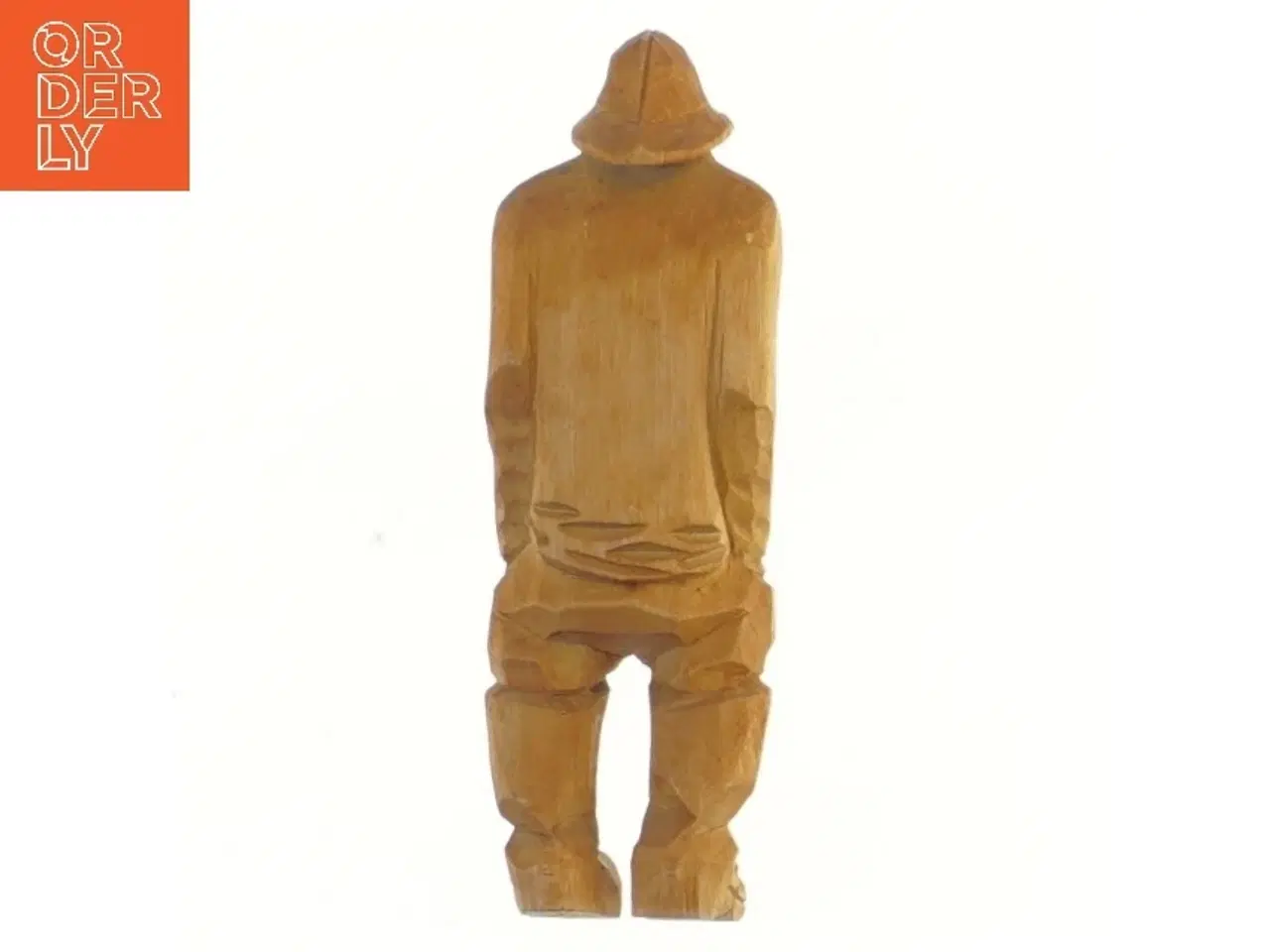 Billede 2 - Træfigur med frakke og hat (str. 16 cm)