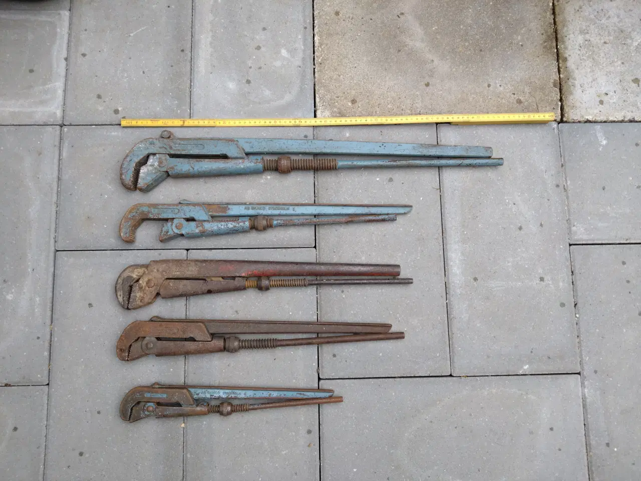 Billede 2 - Rørtænger - 3 stk BAHCO (5 stk billede 2, kr 350)