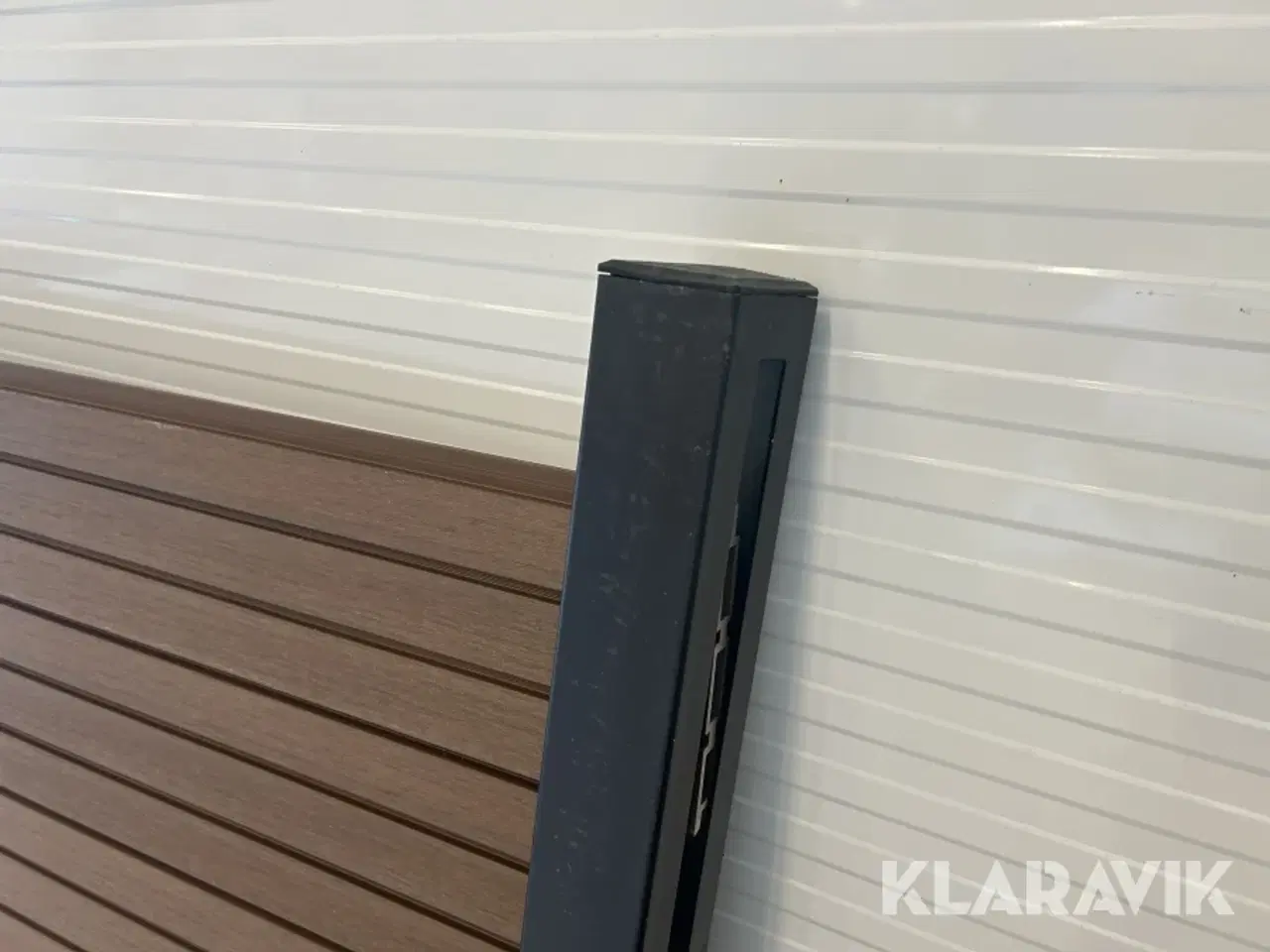 Billede 3 - Komposithegn Kirkedahl Brun Sorte galvaniseret stolper, 10 fag