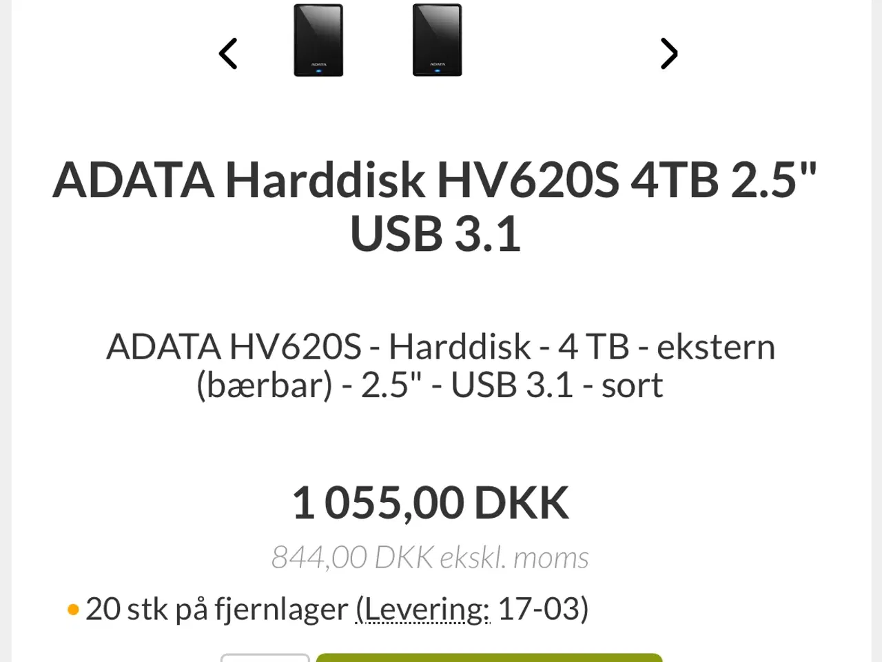 Billede 6 - ADATA HV620S 4T Slim