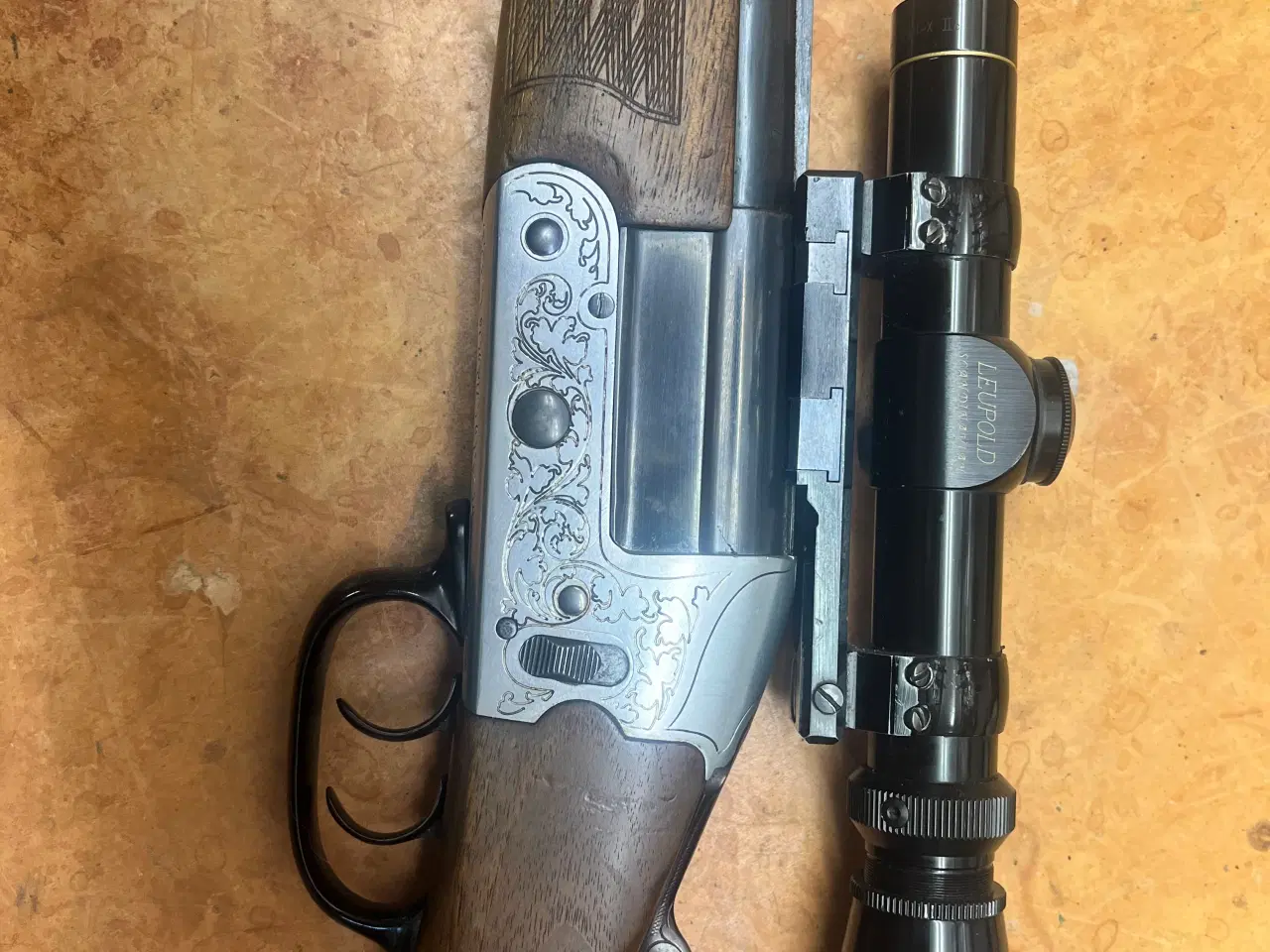 Billede 2 - Heym bockbüchsflinte i pæn og velholdt stand.