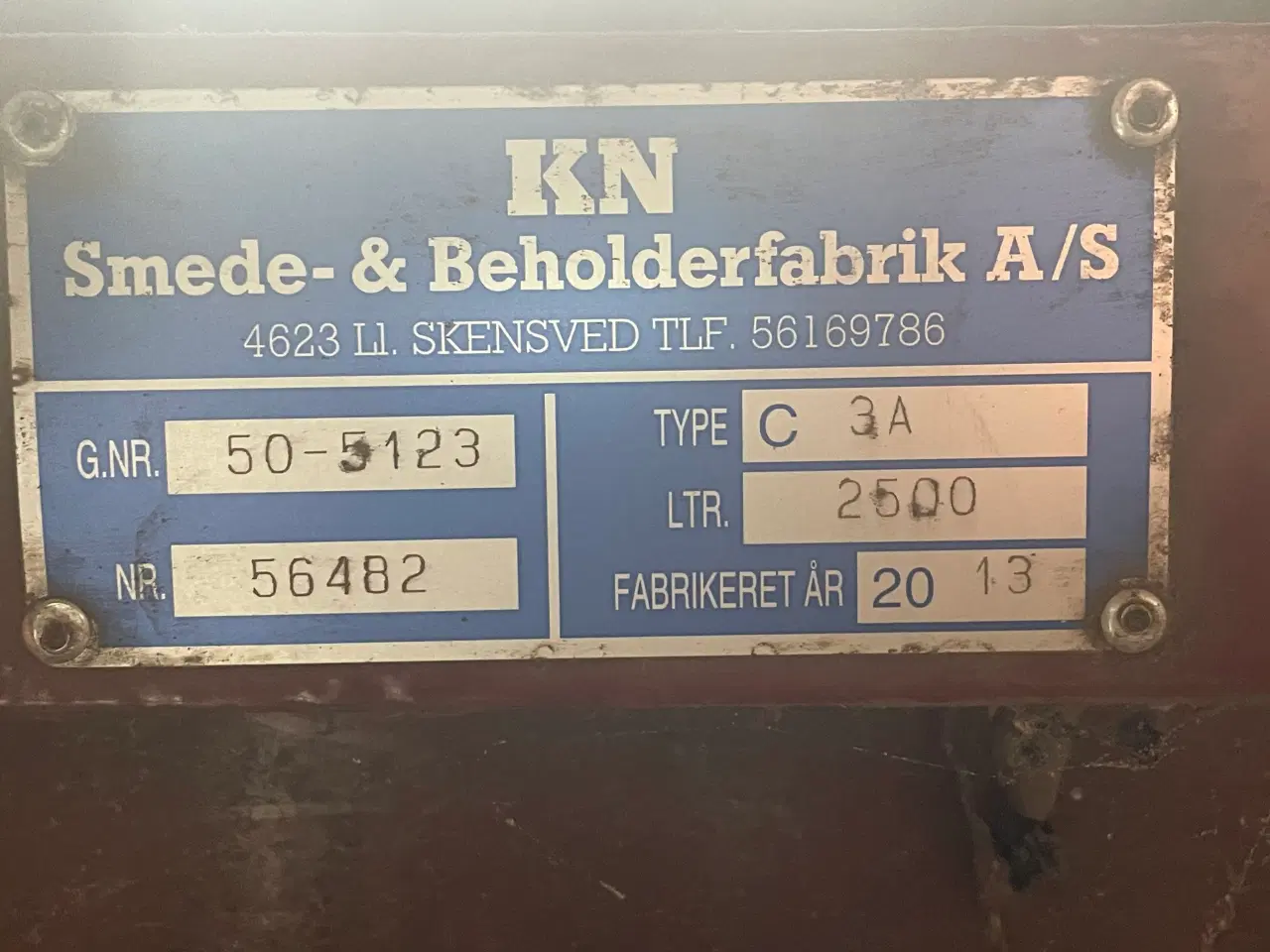 Billede 1 - Diesel tank