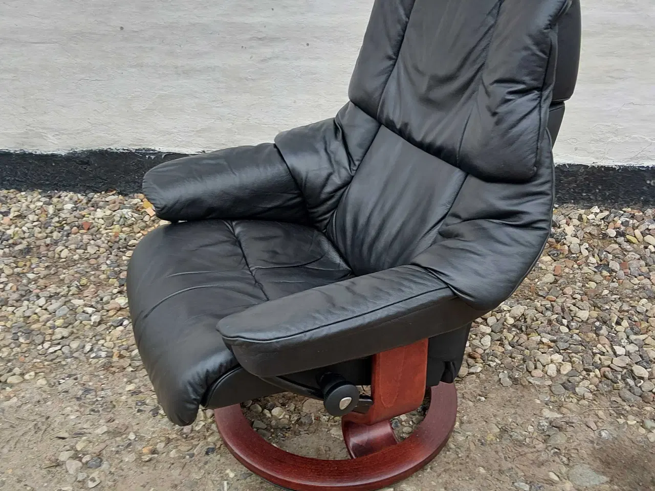 Billede 1 - Stressless Reno læder lænestol I perfekt stand. 