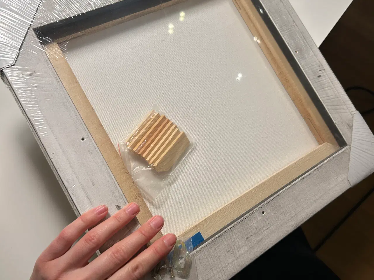 Billede 3 - Helt nye lærreder med svæveramme 29,5x29,5