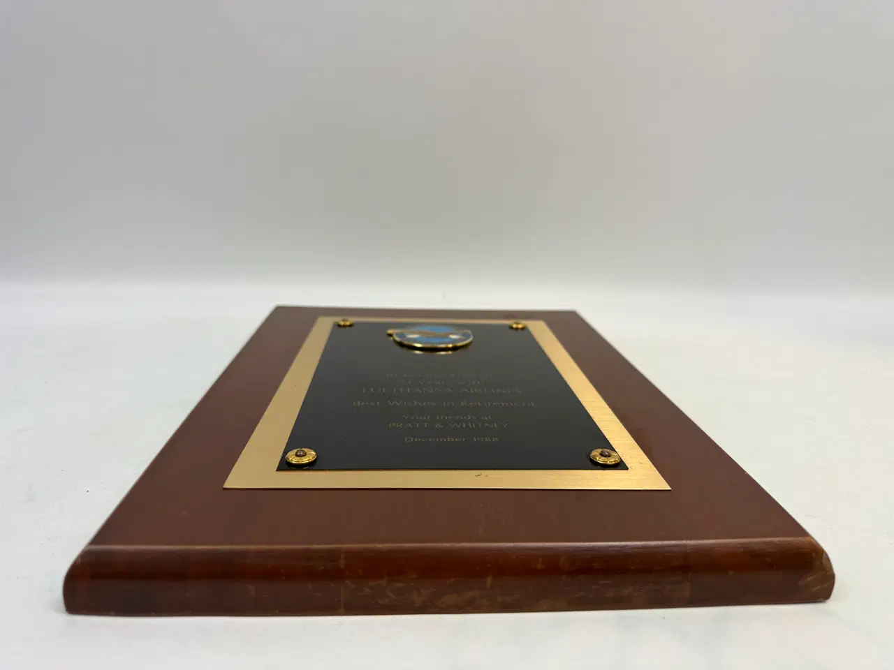 Billede 2 - Lufthansa Airlines hæders plankette