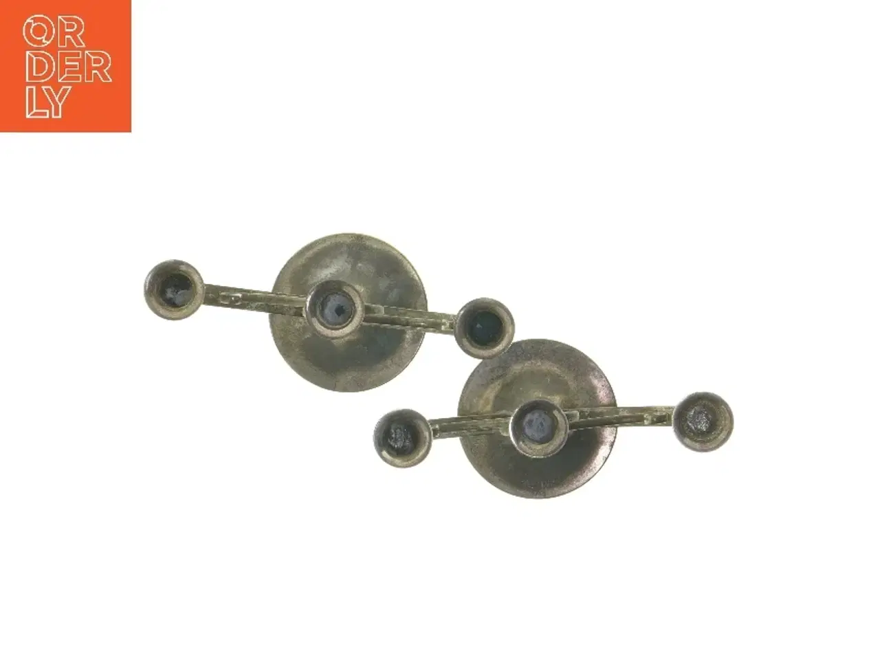 Billede 3 - Antikke lysestager (str. 2 stk 22x16 cm)