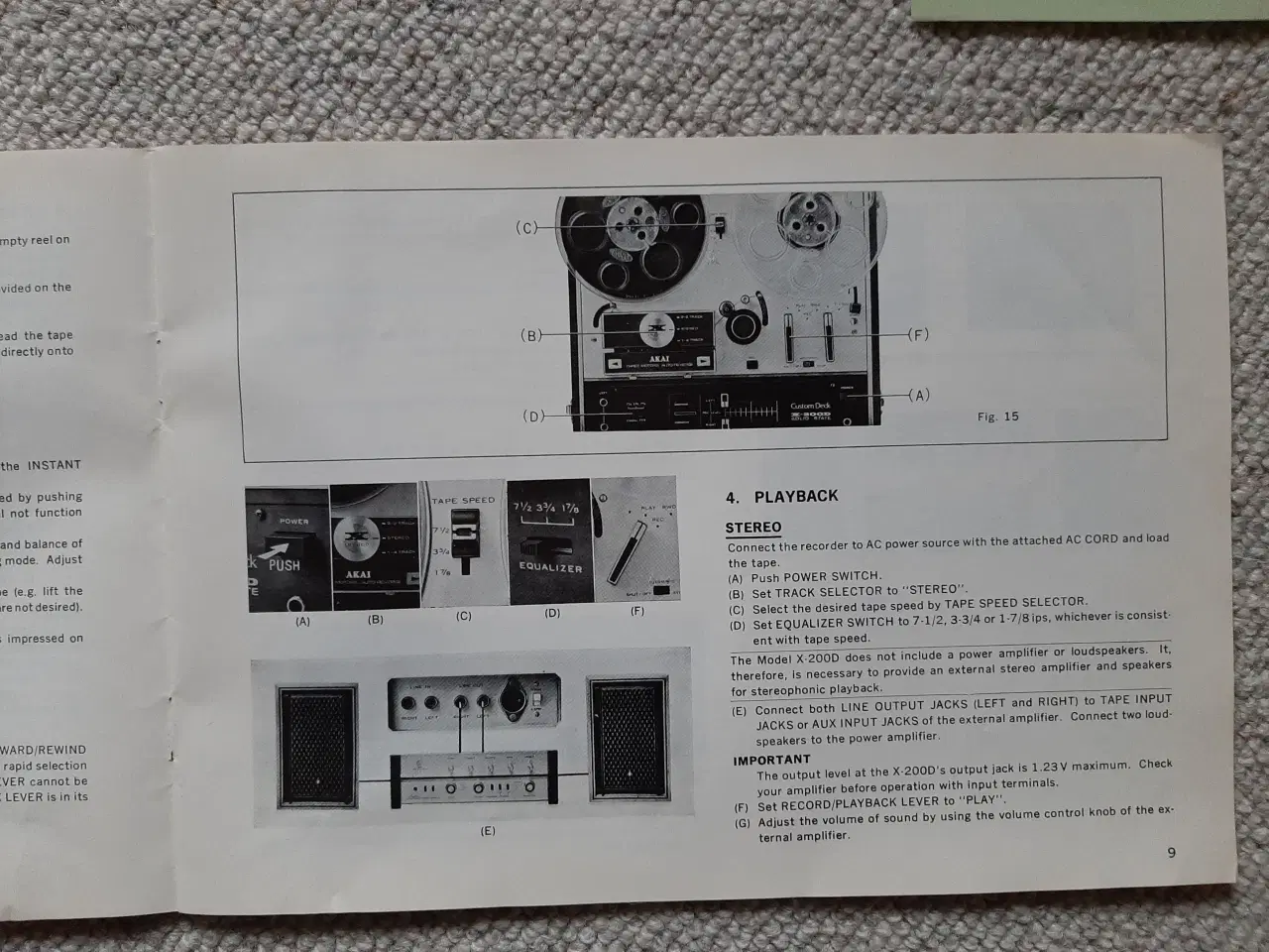 Billede 10 - Manual til Akai X-200D