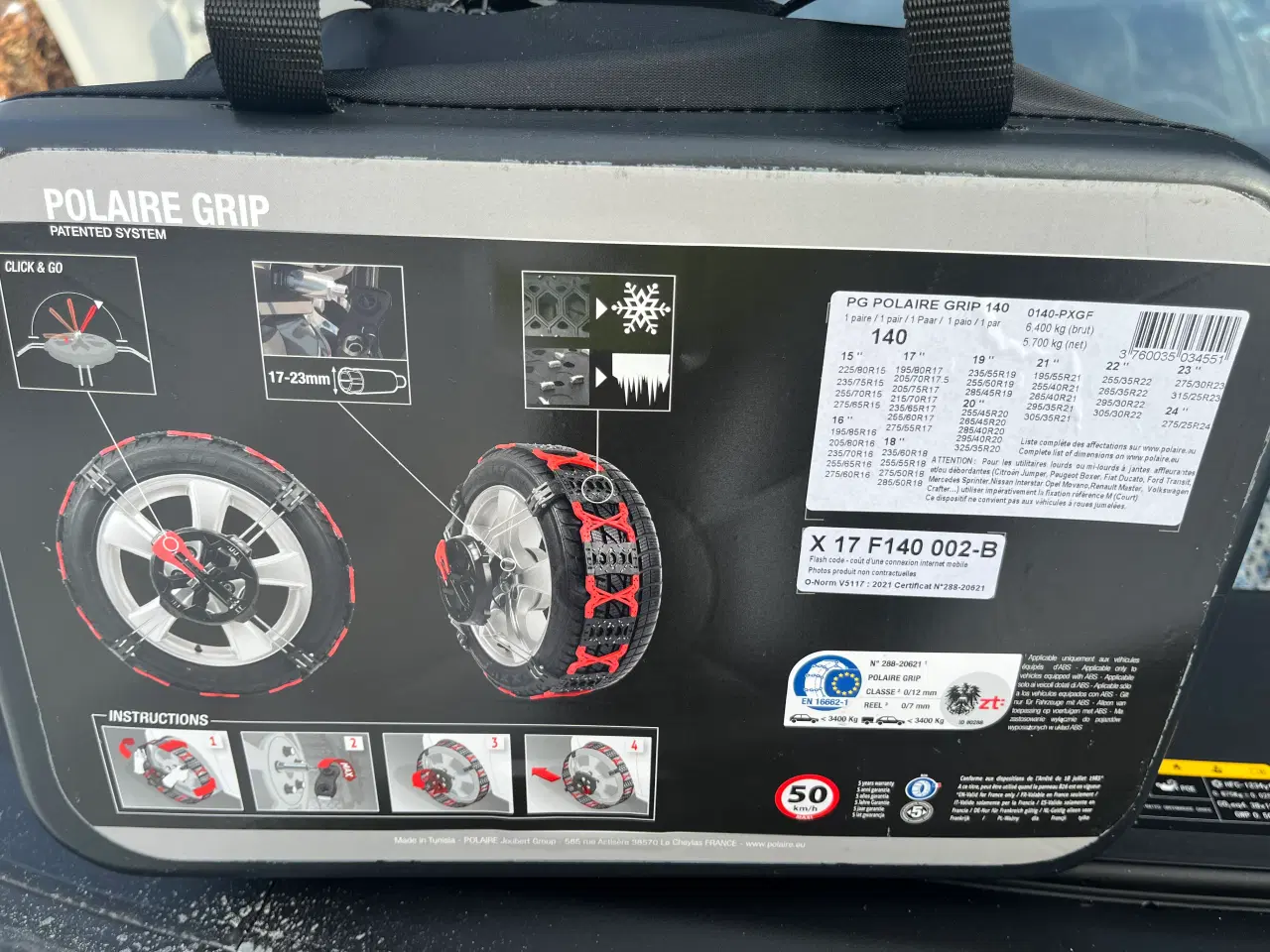 Billede 1 - Leje: 2 forskellige snekæder til personbil (el)