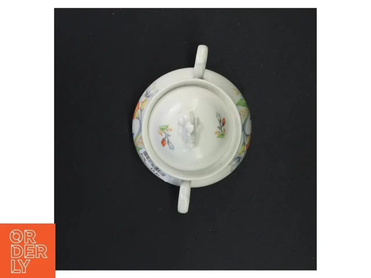 Billede 3 - Porcelæn sukkerskål med låg (str. 13 x 15 cm)