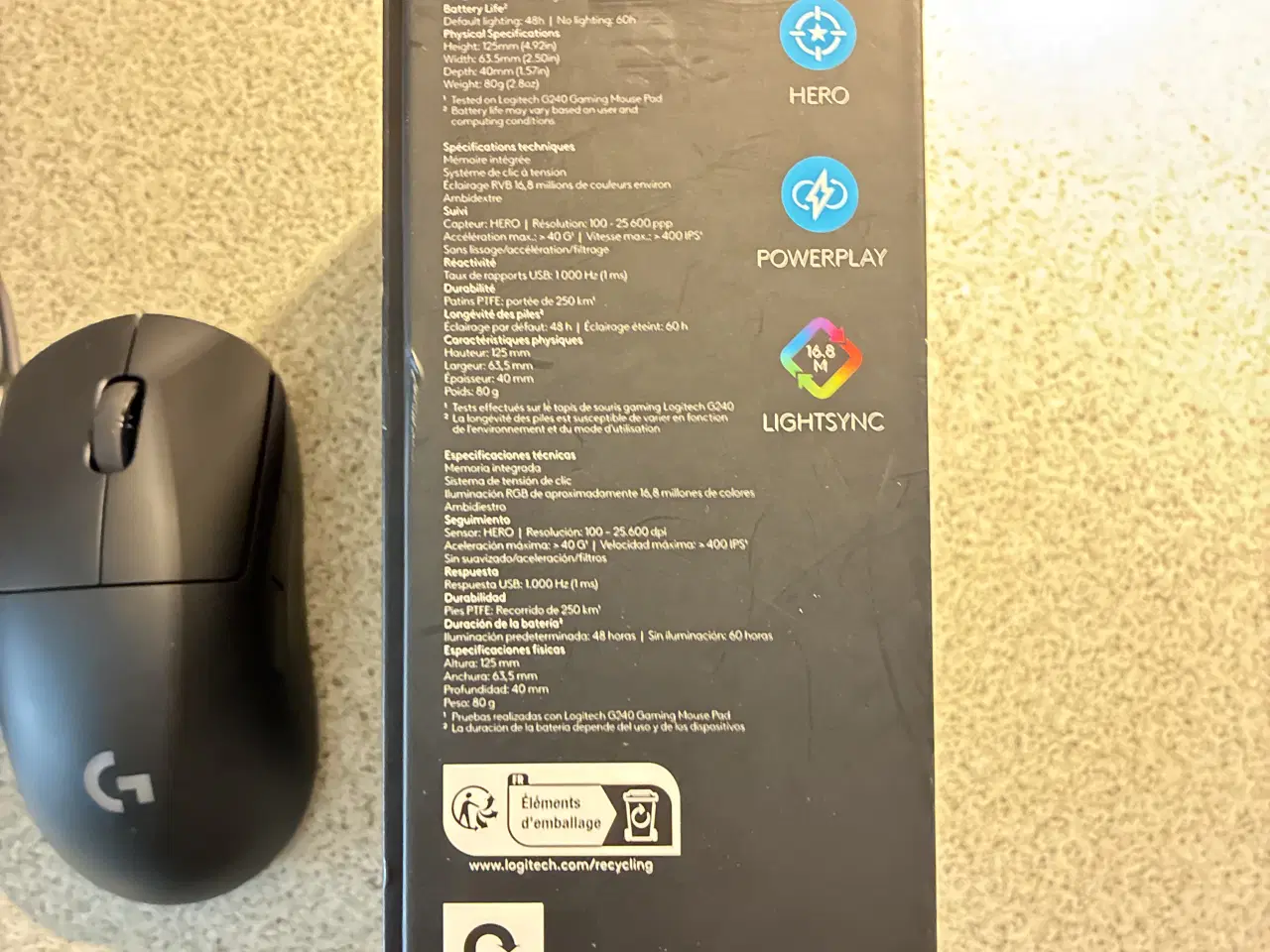 Billede 9 - Logitech G Pro Wireless mus i sort. 