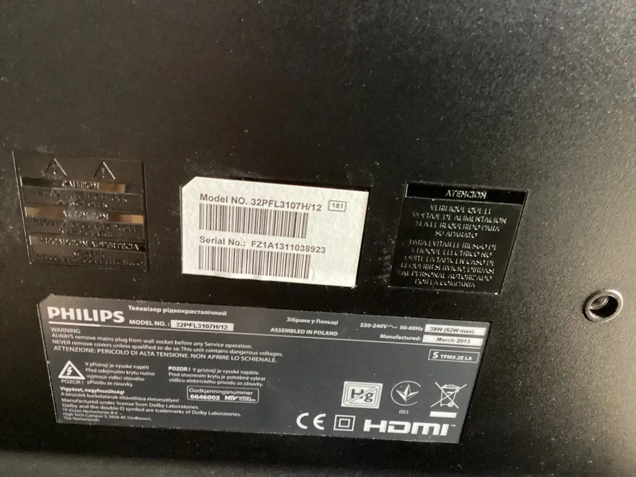 Billede 3 - Philips fladskærm 32"