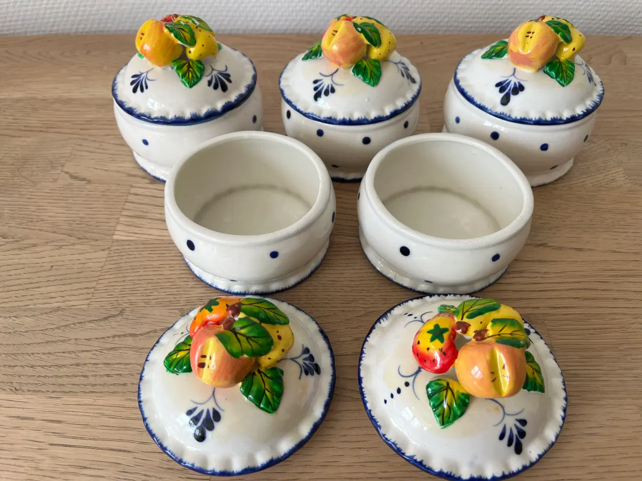 Billede 6 - Krukker med frugt-dekoration på låget
