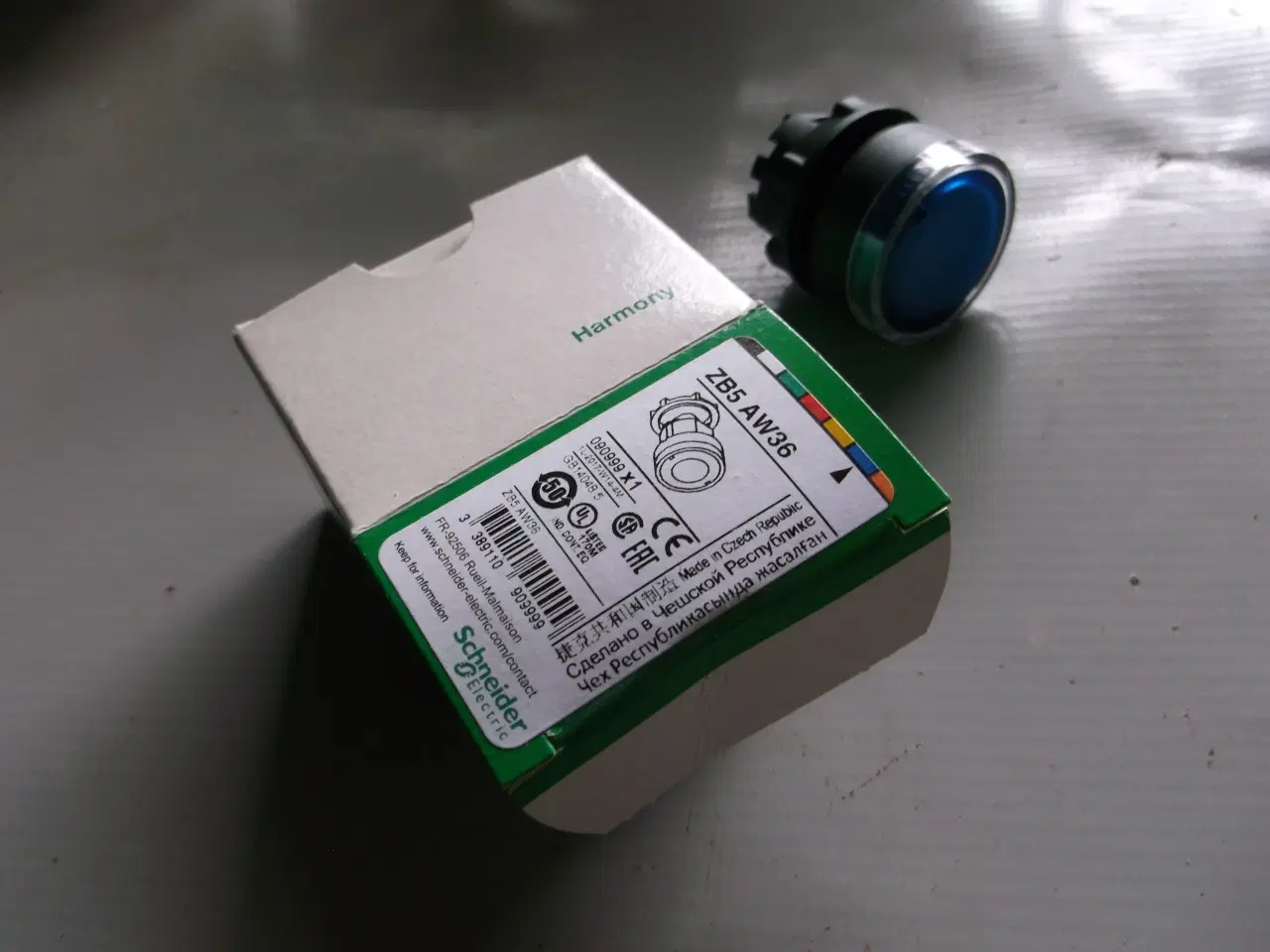 Billede 2 - Trykknaphoved, Blå, Schneider Electric Harmony XB5
