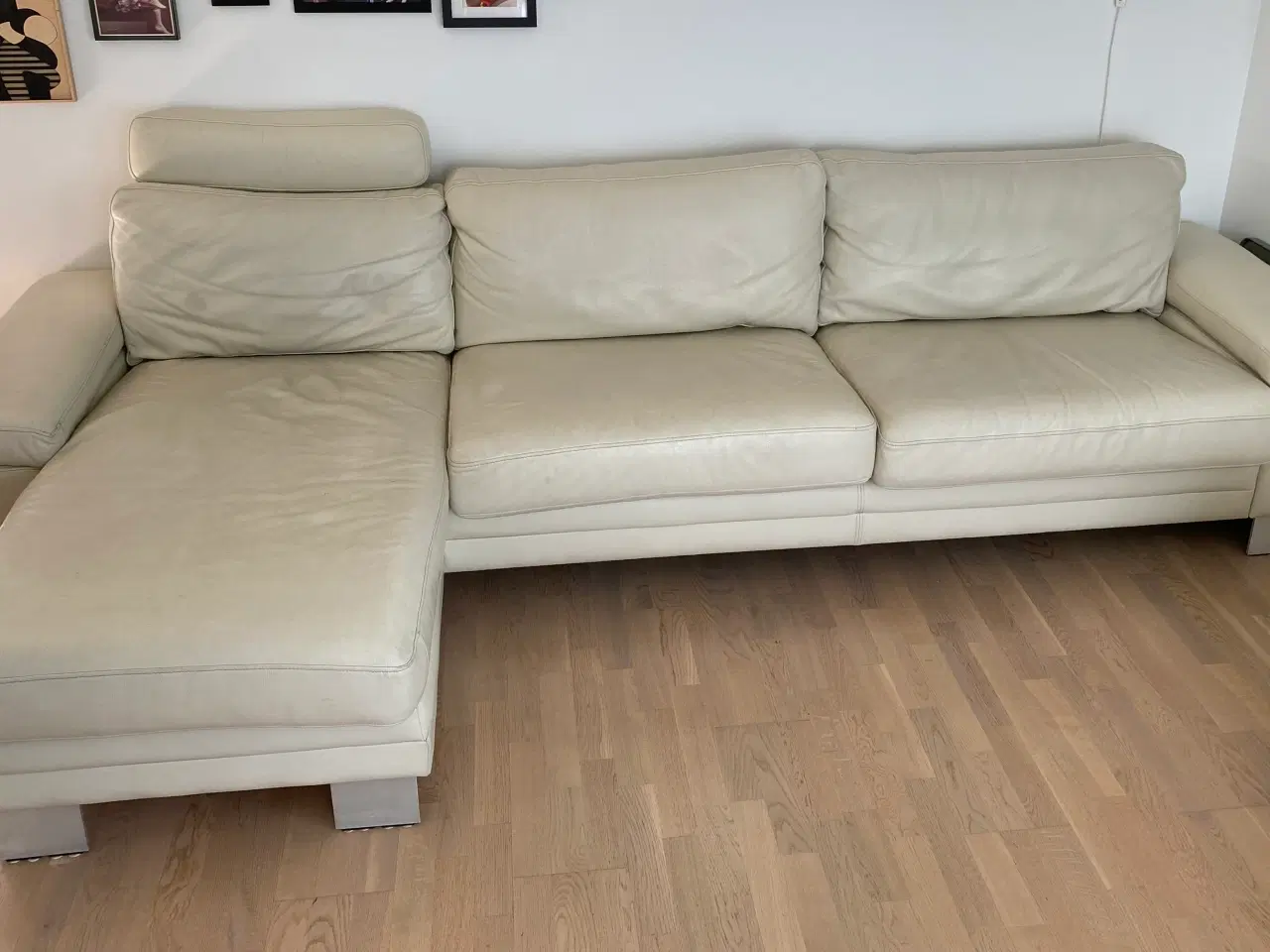 Billede 1 - Lædersofa