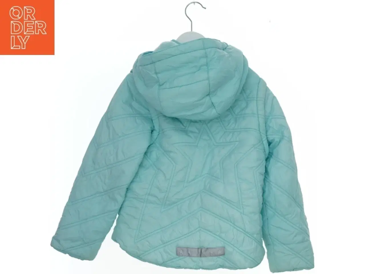 Billede 2 - Lyseblå termojakke med hætte fra H&M (str. 128)