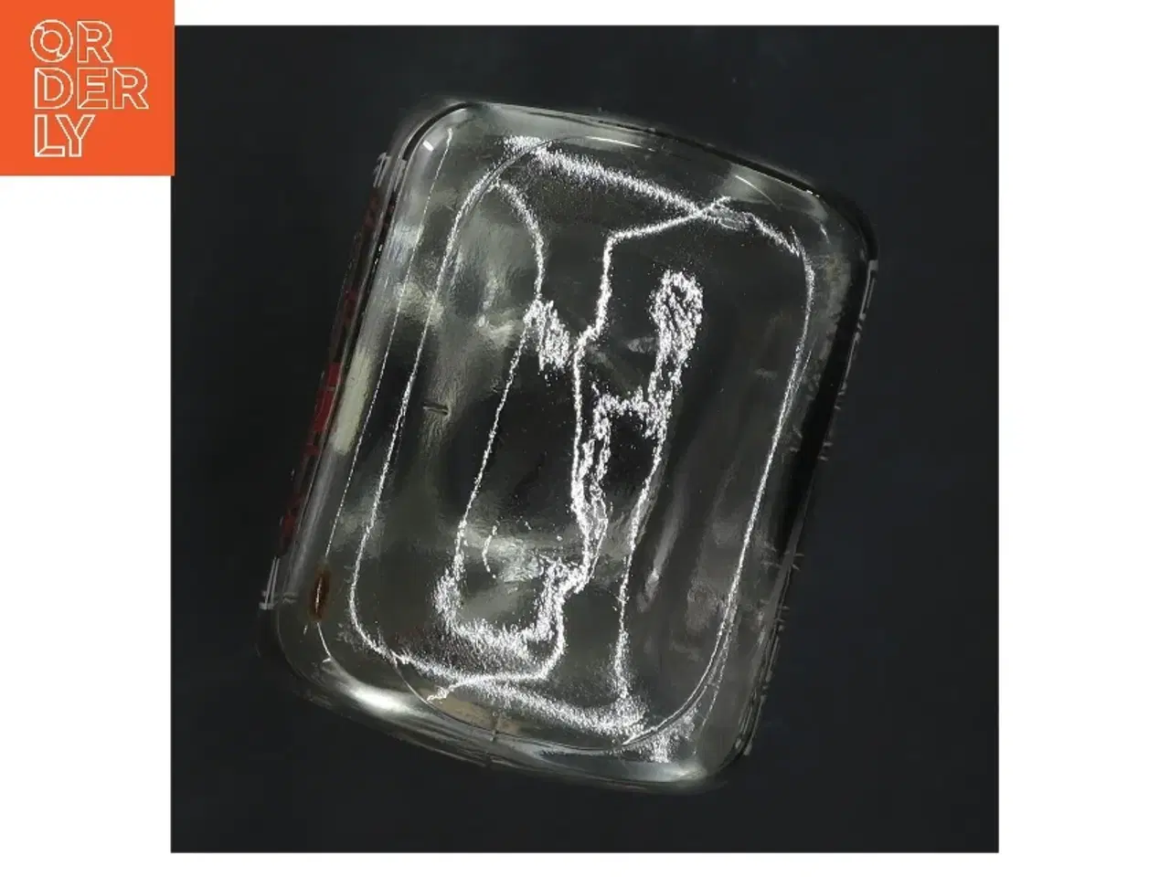 Billede 4 - Dekorativ flaske med julemotiv fra Holmegaard (str. 18x9x7 cm)