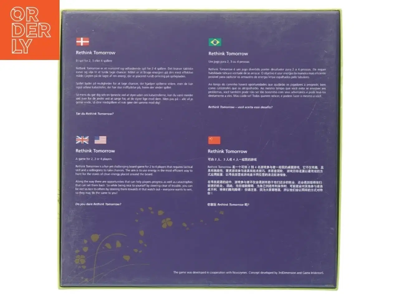 Billede 4 - Brætspil &#39;RETHINK TOMORROW&#39; (str. 26 x, 26,5 x 7,5 cm)