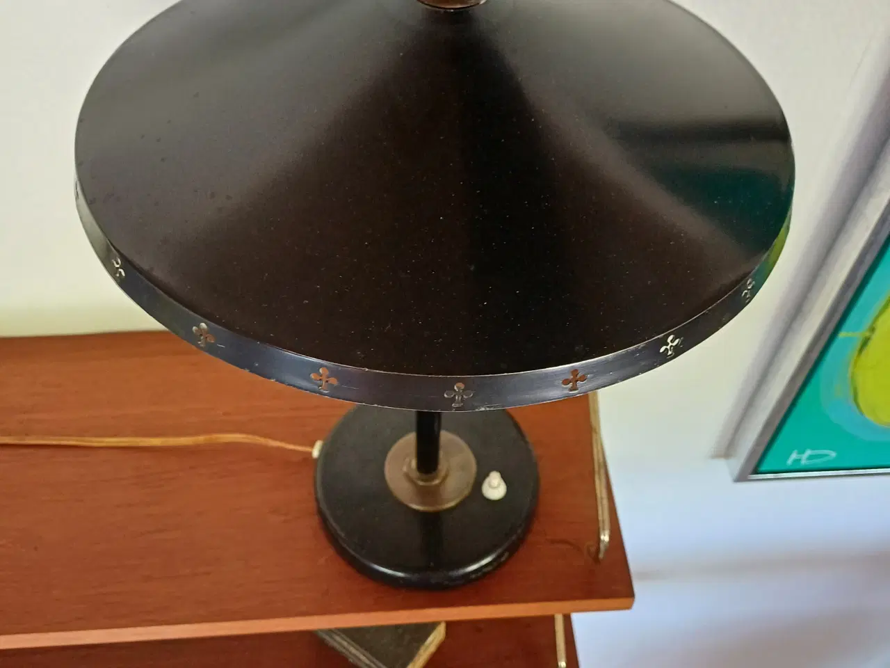 Billede 10 - Ældre sjælden og unik bordlampe 