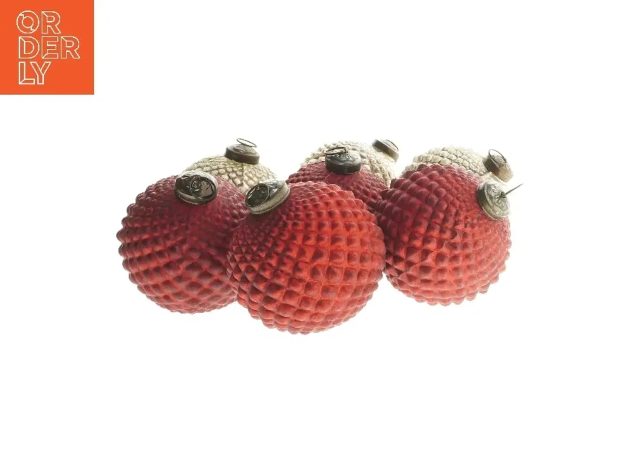 Billede 2 - Store Julekugler i glas, 6 stk. (str. Ø 10 cm)