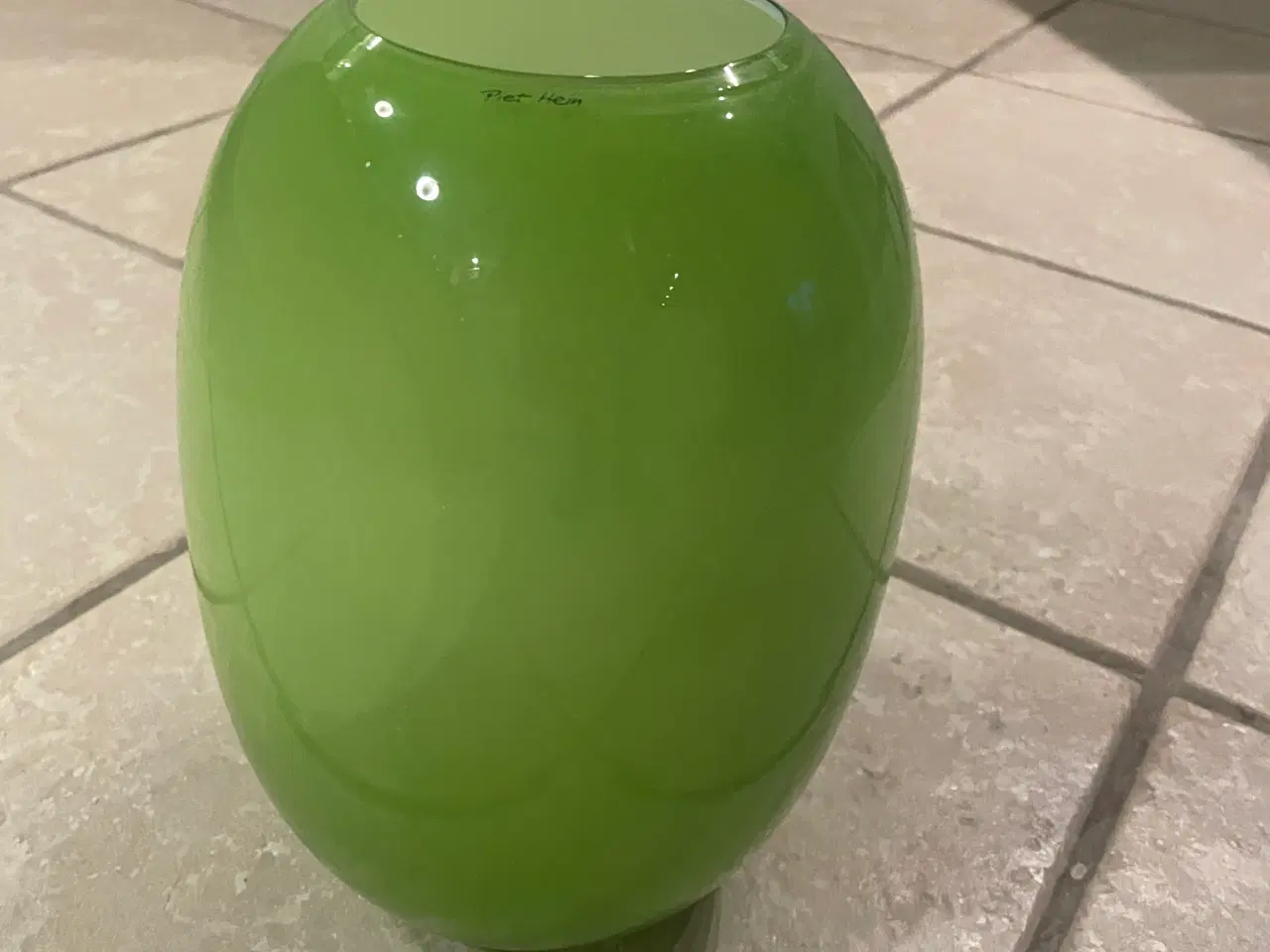 Billede 1 - Piet Hein lime/opal glas vase
