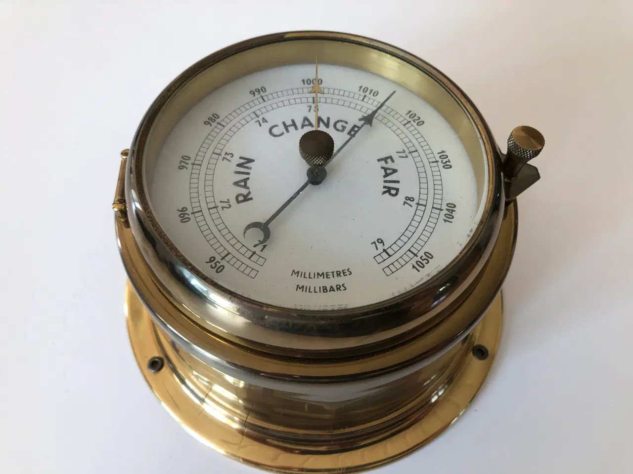 Billede 2 - Skibsbarometer i messing
