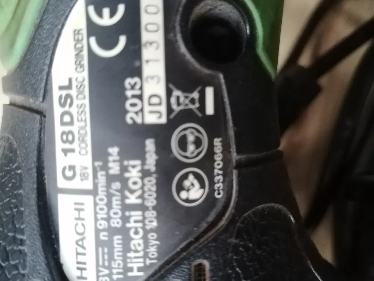 Billede 4 - Batteri Vinkelsliber HITACHI 115 mm