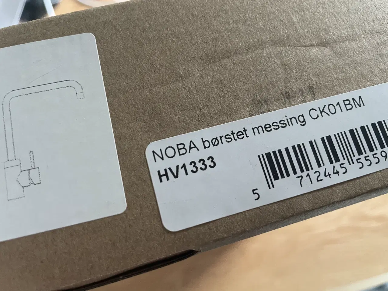 Billede 1 - Noba børstet messing 