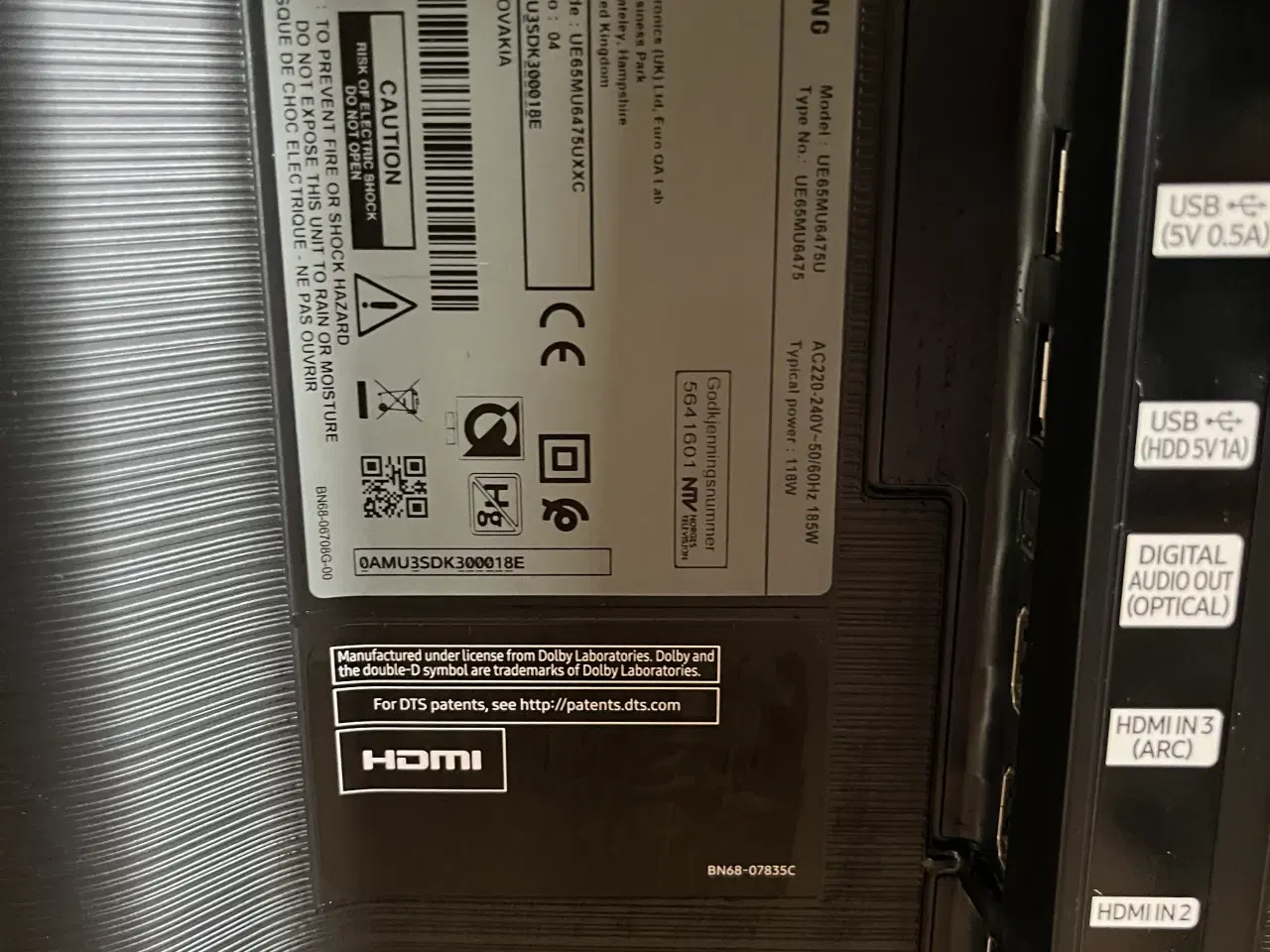 Billede 3 - Samsung smart TV 65 tommer 