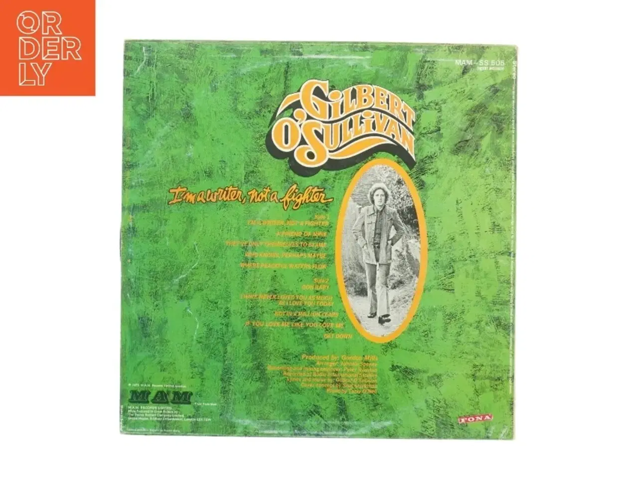 Billede 3 - Gilbert O&#39;Sullivan - I&#39;m a Writer, Not a Fighter vinylplade fra MAM (str. 31 x 31 cm)