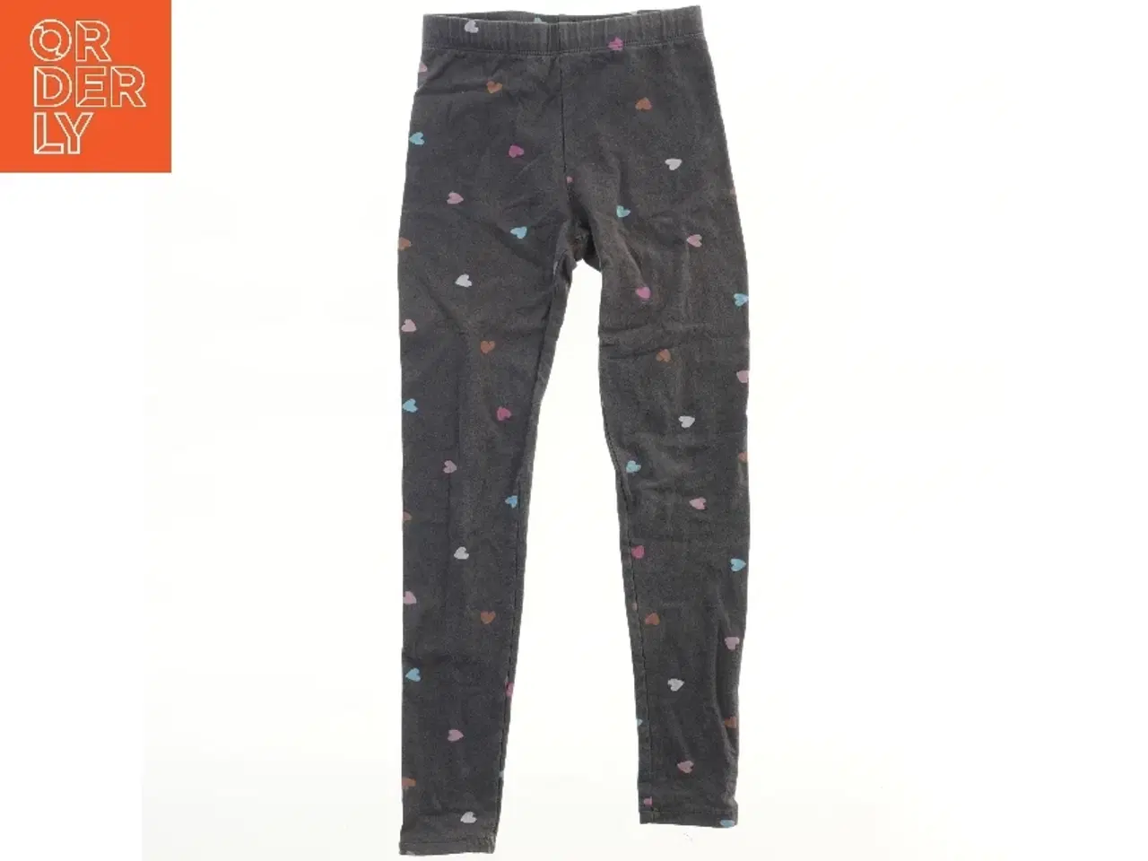 Billede 1 - Børneleggings med hjerteprint fra H&M (str. 140)