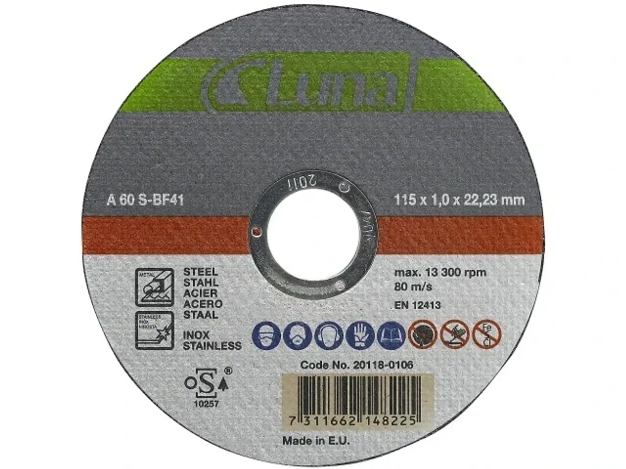 Billede 1 - Skæreskive til rustfristål 115X1,6X22 mm
