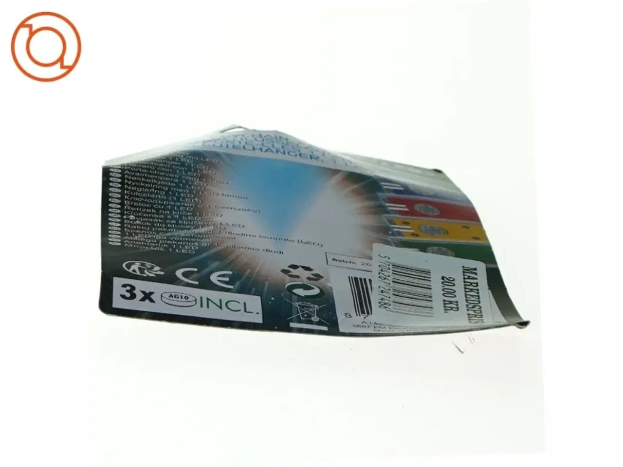 Billede 3 - Nøglering med lygte (str. 15 x 10 cm)