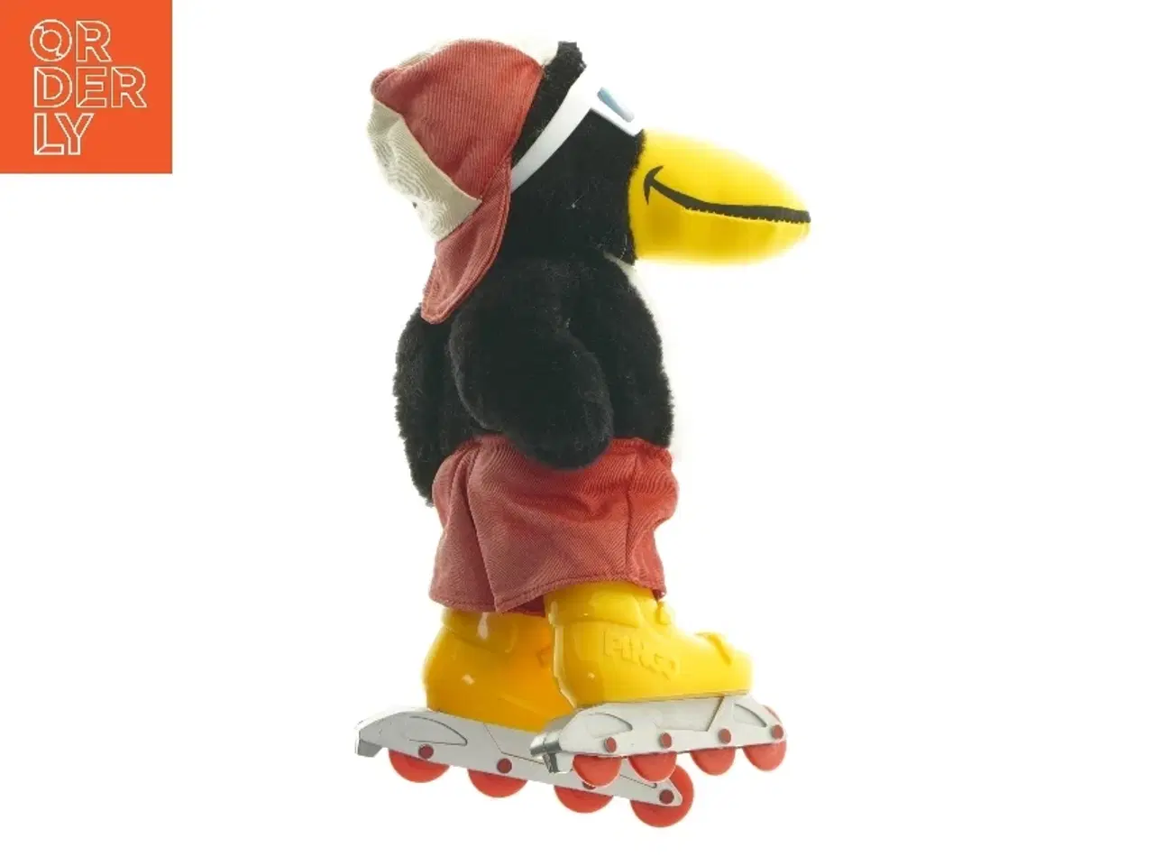 Billede 3 - Pingvin tøjdyr med rulleskøjter fra Pingo (str. 26 cm)