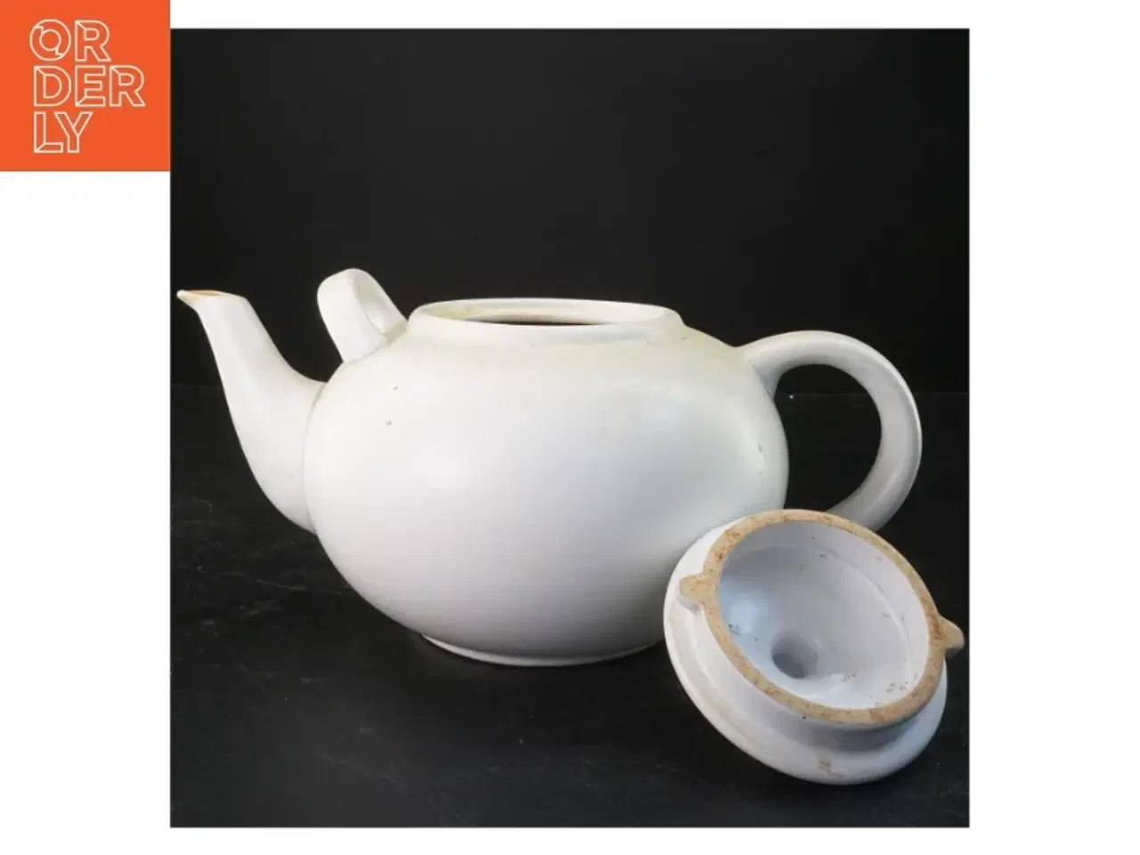 Billede 3 - Hvid porcelæn tekande (str. 32x17x21 cm)
