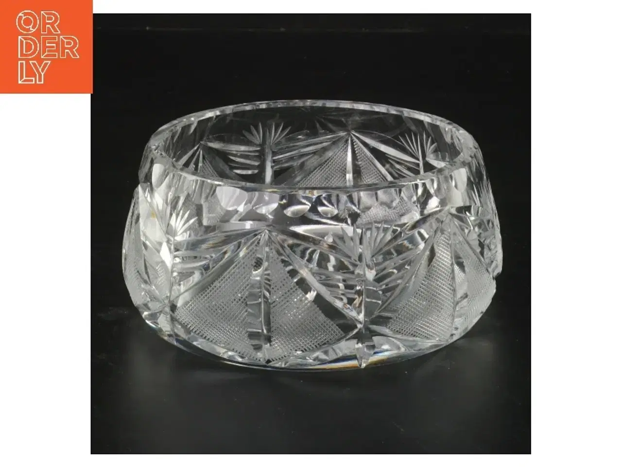 Billede 2 - Krystalskål med mønster (str. Ø 13x h 6 cm)