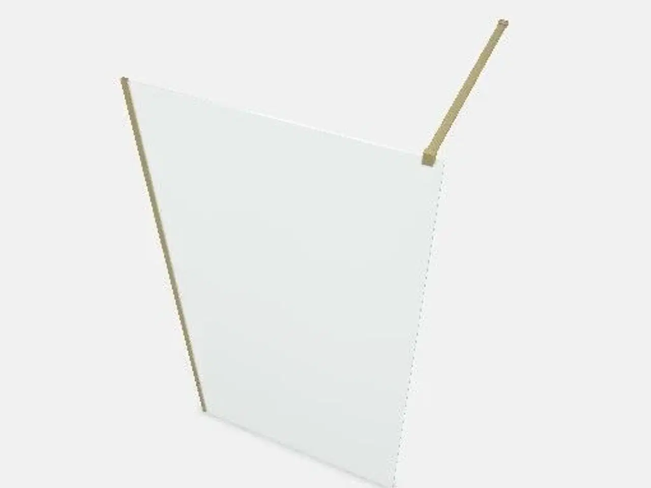 Billede 1 - DWA205 Walk-In 205 fastvæg 8mm glas U profiler Guld