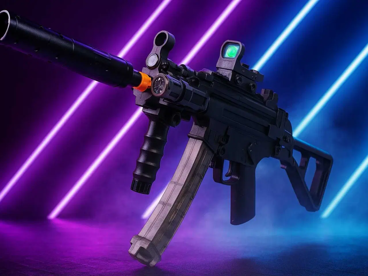 Billede 2 - GELBLASTER Mp5k med 4x 15.000 kugler